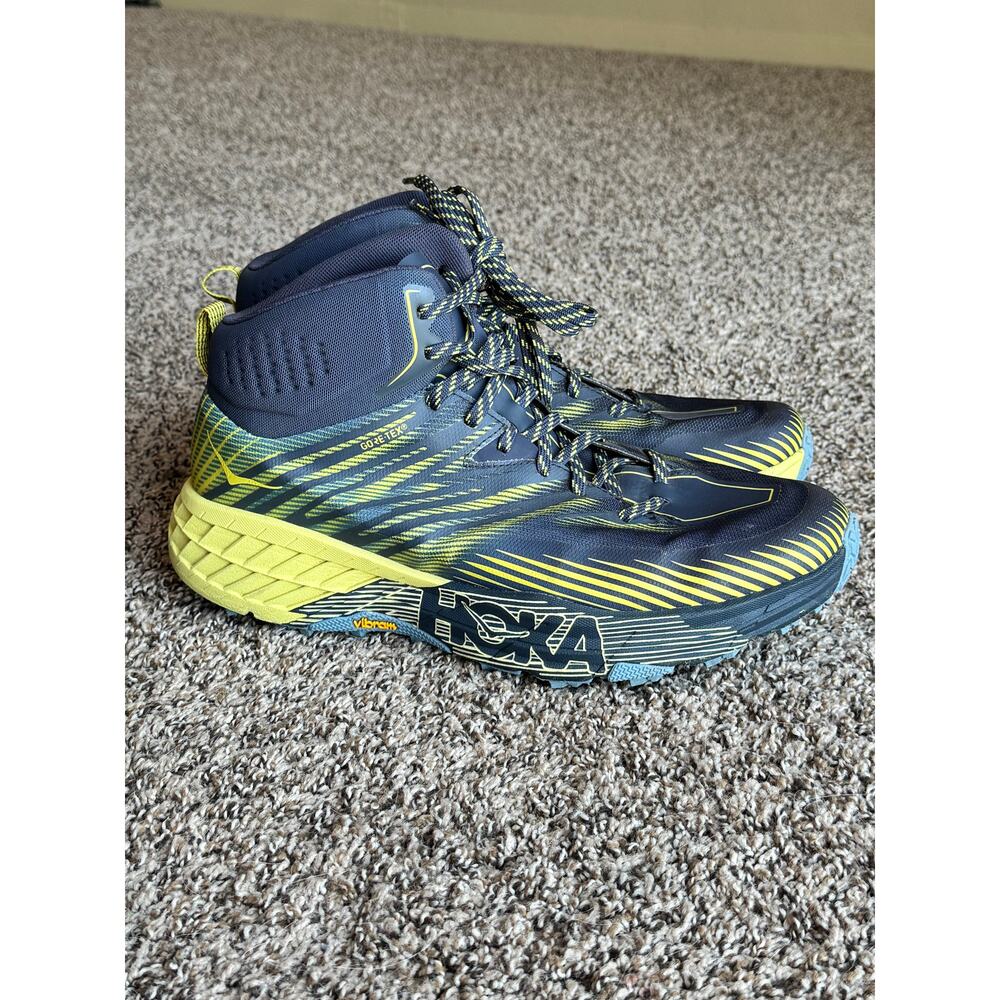HOKA Speedgoat Mid 2 GTX Hiking Boots Men’s 11.5 Waterproof Trail Shoes